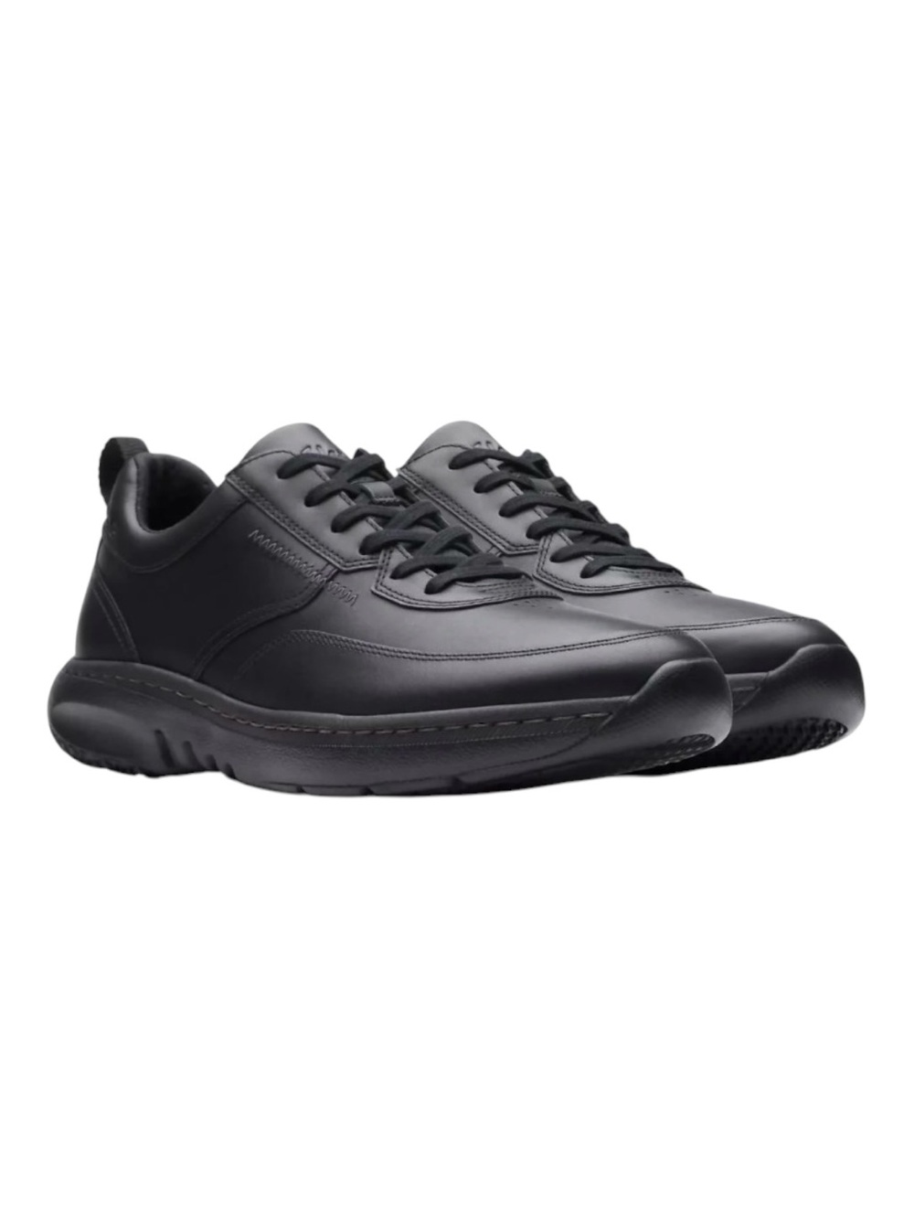 Clarks Pro Lace Black Leather Cuir Noir Size 13
